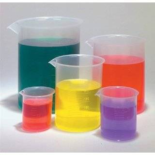 Plastic Beaker Set   5 Sizes   50, 100, 250, 500 and 1000ml