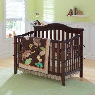  Mod Pod Pop Monkey 4 Piece Crib Bedding Set: Baby