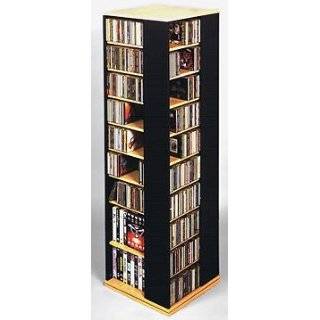  CD 1040 Revolving Multimedia Storage Tower in Oak   Holds 