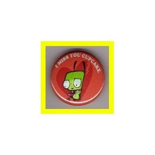  GIR Invader Zim Cartoon Set of 8   1 Inch Buttons 