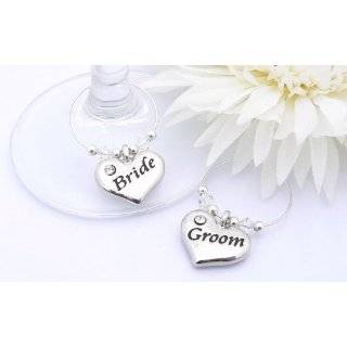 His and Hers Gift Wine Glass Charms:  Kitchen & Dining