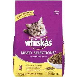  Whiskas Meaty Selections Dry Cat Food 6 LB: Pet Supplies