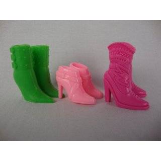 A Group of 3 Pairs of Boots in Green, Red and Purple Made 