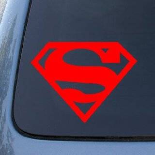 SUPERMAN LARGE 8 RED   Super Man S   Vinyl Car Decal Sticker