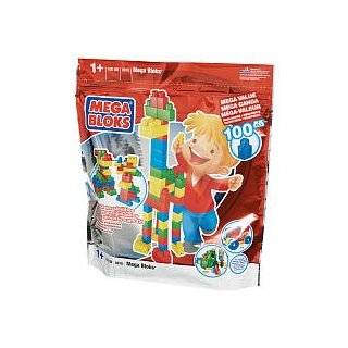  Mega Bloks 100 Piece Construction Blocks Toys & Games