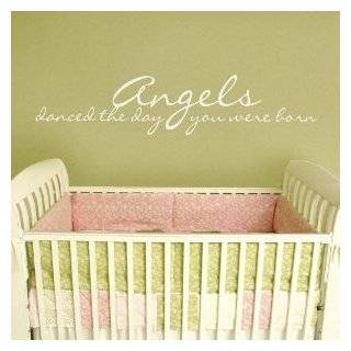Angels Danced the Day You Were Born 30x7 all Appliqué quote wall 