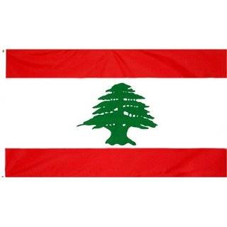  Lebanon Flag Polyester 3 ft. x 5 ft. Patio, Lawn & Garden