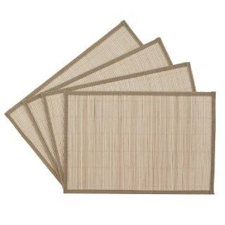  Bamboo Placemats (set of 6)   Black