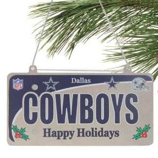  NFL Dallas Cowboys Gingerbread Man Ornament: Sports 