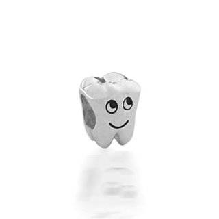 Bling Jewelry Smiling Tooth 925 Sterling Silver Charm Bead Pandora 