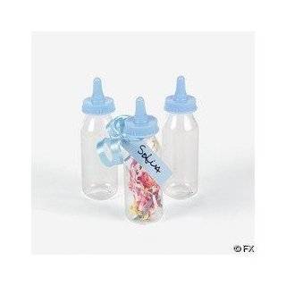    5 Inch Small Clear Fillable Baby Bottles   Blue (6 Count): Baby