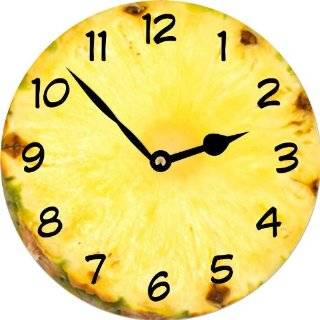   Style 10.5 Inch British Colonial Pineapple Clock: Home & Kitchen