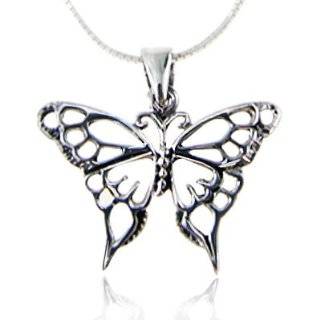    Oxidized Sterling Silver Celtic Butterfly Hook Earrings: Jewelry