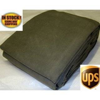   12 Oz. Single Filled Cotton Duck Canvas Tarp   Olive Drab, 7ft. x 9ft