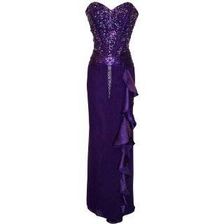   Beaded Full Length Gown Prom Dress Junior Plus Size: Clothing