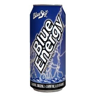 Blue Sky Blue Energy Natural Energy Drink, 8.3 Ounce Cans (Pack of 12 