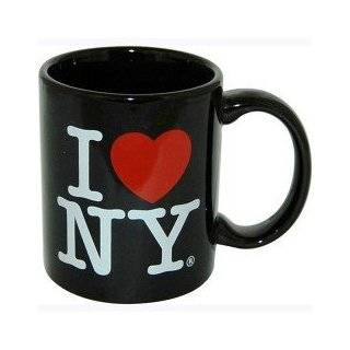 com I Love New York Tote Bag   Black Canvas, New York Tote Bags, New 