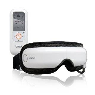 White Breo iSee 371 Eye and Temple Massager with built in AA battery