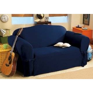   Micro Suede Solid NAVY BLUE Couch/sofa Cover Slipcover