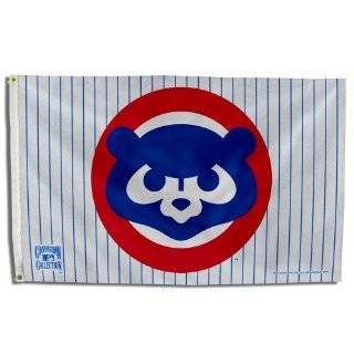 Chicago Cubs Logo (On Blue) 3x5 Banner Flag:  Sports 