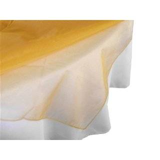 72x72 Sheer Organza Wedding Table Overlays   26 colors