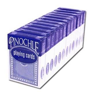 Twelve (12) Blue Decks of Pinochle Regular Indexed Playing Cards with 