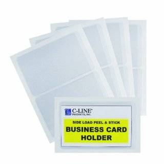 C Line Self Adhesive Business Card Holders, 2 x 3.5 Inches 