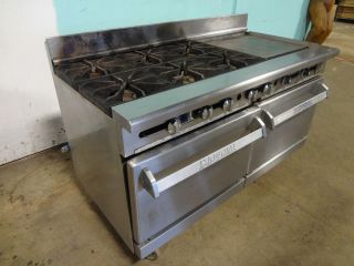 Royal RR-6-C 6-Burner Natural Gas Range with Convection Oven 36W