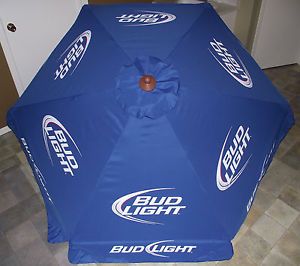 New Bud Light Budweiser Angle Neck Patio Umbrella 7ft 84 W