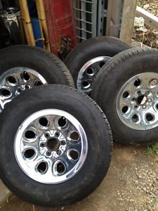 4 03 13 Dodge Chevy Ford Wheels Tires Rims 265 70 17