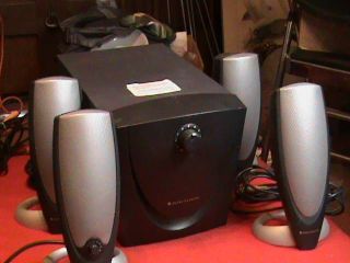 5 PC Altec Lansing ADA745 Surround Sound 95W Computer Speaker System