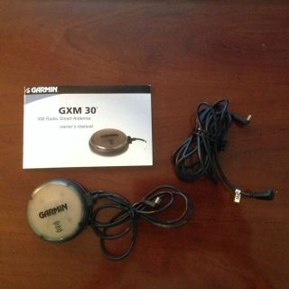 Garmin GXM30A XM Satellite Antenna with 6 5' Extension Power Cord and Manual