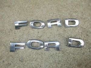 78 79 Ford Truck Hood Emblems Letters 2 Sets Bronco F150 F250 F350 4x4 Parts V8