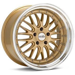 18" Axis Rev Style Gold Wheels Rims Staggered Fit Nissan 350 370Z Altima Maxima