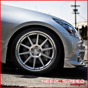 20" Nissan 350Z Concept One CS10 Deep Concave Silver Staggered Wheels Rims