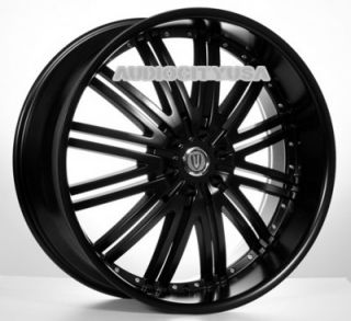 26" D1 VT BK Wheels Rims for Chevy Tahoe Escalade Silverado RAM Yukon Ford