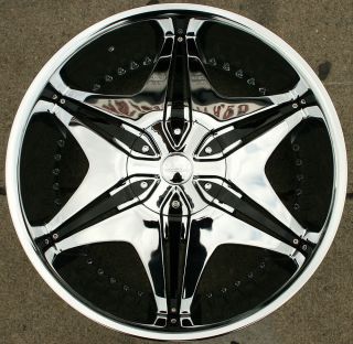 Akuza Big Papi 712 22" Chrome Rims Wheels Cadillac Escalade 99 Up