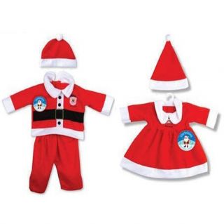 Toddler Baby Christmas Santa Xmas Outfit Fancy Dress Costume Girls Boys 3 Sizes