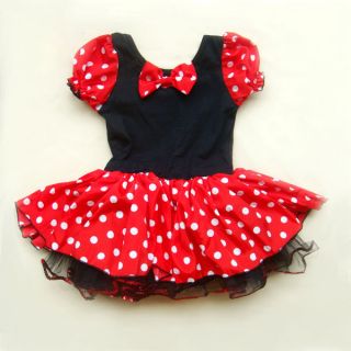 Christmas Disney Minnie Mouse Costume Girls Baby Party Ballet Tutu Dress Up 2T
