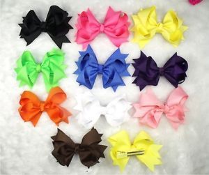 Wholesale Baby Girl Costume Boutique Hair Bows Clips Party 6 10 50 100pcs Acdg