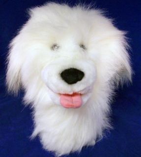 Dakin Plush Old English Sheepdog Hand Puppet Shaggy Dog Plush