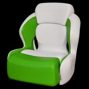 Sea Doo White Lime Green Boat Bolster Bucket Drivers Seating Seat 