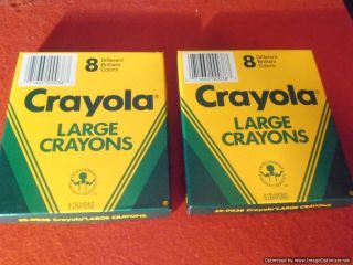 CRAYOLA LARGE CRAYONS, 12 BOXES OF 8 CRAYONS, NON-TOXIC, BINNEY & SMITH  52-0038