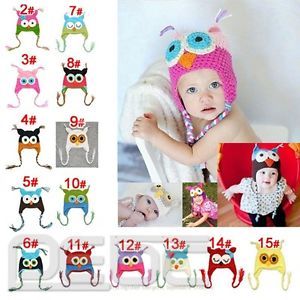 2013 Hot Wholesale Cute Baby Boy Girl Toddler Owls Knit Crochet Hat Beanie Cap