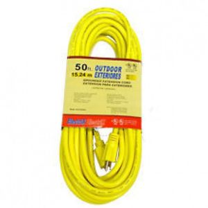 50 ft Foot Yellow 12 Gauge Wire 12 3 Power Cord Electric Electrical Extension