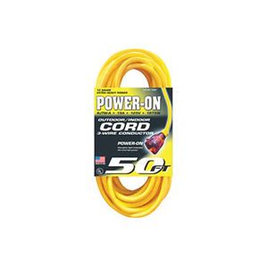 US Wire 74050 Extension Power Cord 12 3 50' Lighted End