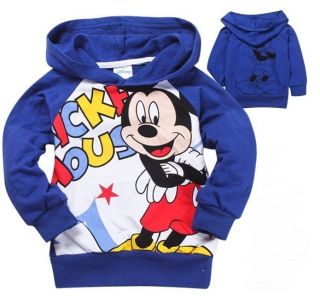Toddlers Kids Boys Girls Mickey Minnie Mouse Funny Hoodies Clothes Aged 2 8Y