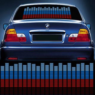 New Car Auto Sticker Music Rhythm LED Flash Light Lamp Sound Activated Equalizer