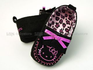 New Toddler Baby Girl Pink Cute Cat Kitty Mary Jane Shoes 3 6 9 12 Months