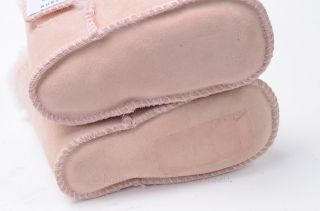 UGG 5202 Erin Sheepskin Infant Bootie s 6 12 MO Baby Pink Suede Shoe $50 New